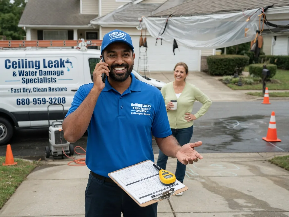 Ceiling Leak Cleanup Fontanelle, IA FAQs